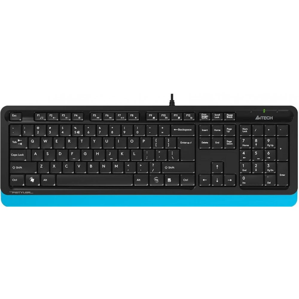 Клавиатура + мышь A4Tech Fstyler F1010 Black/Blue - фото 2