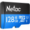 Карта памяти 128Gb MicroSD Netac P500 Standart + SD адаптер (NT02P500STN-128G-R)