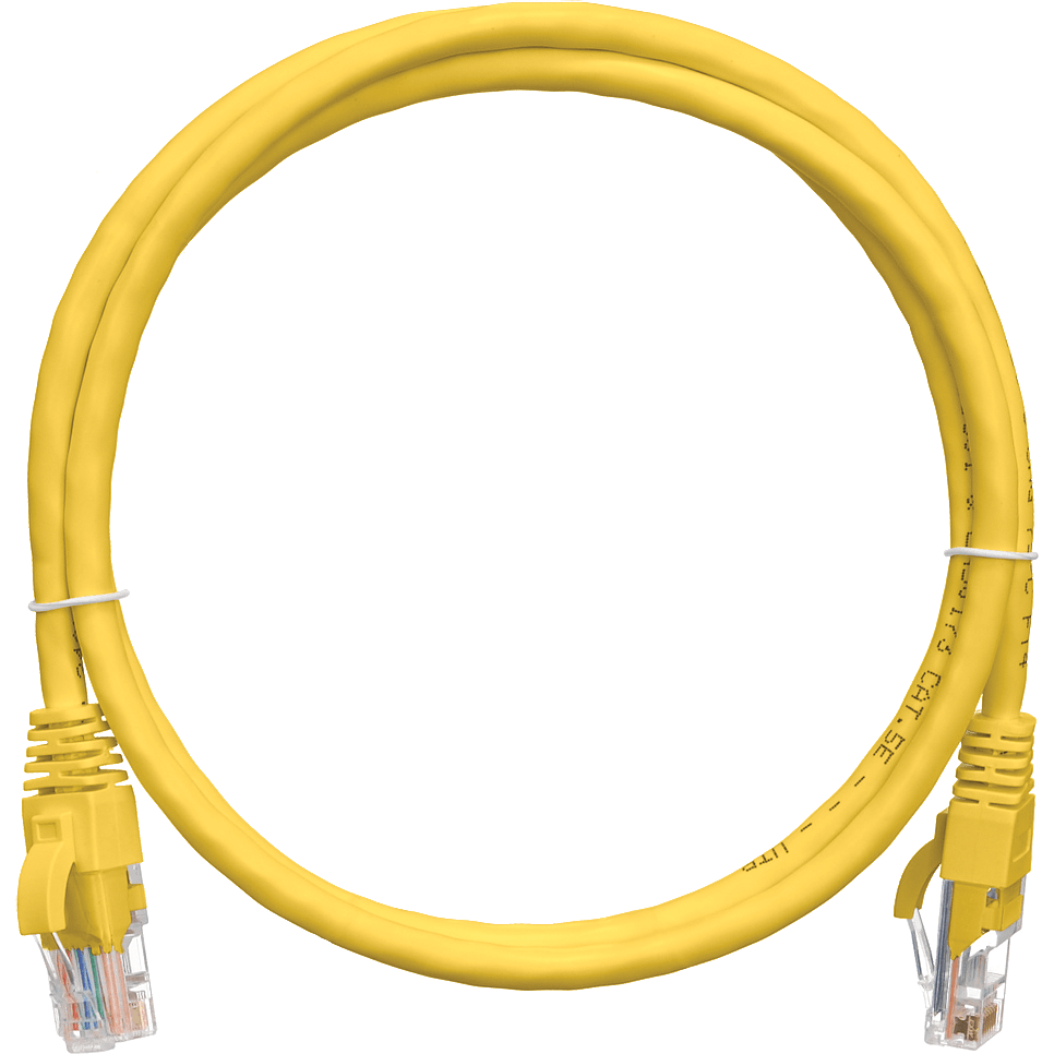 Патч-корд NIKOMAX NMC-PC4UD55B-001-C-YL, 0.15м