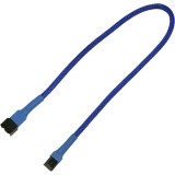 Кабель удлинительный 3-pin - 3-pin, 0.3м, Nanoxia NX3PV30B Blue