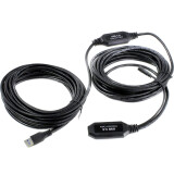 Кабель удлинительный USB A (M) - USB A (F), 10м, VCOM CU827-10M