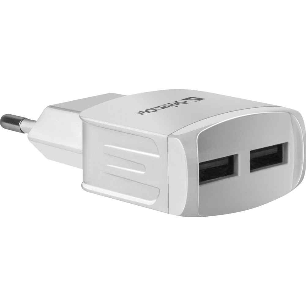 Сетевое зарядное устройство Defender EPA-13 White - 83841