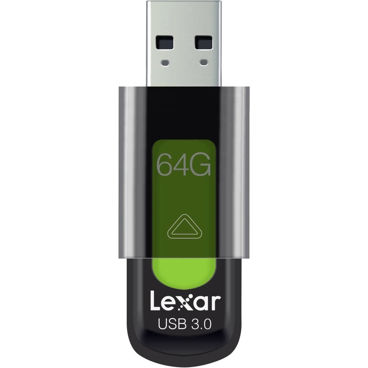 USB Flash накопитель 64GB Lexar JumpDrive S57 Black/Green - LJDS57-64GABGN - фото 2