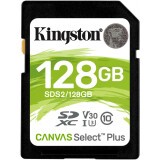 Карта памяти 128Gb SD Kingston Canvas Select Plus  (SDS2/128GB)