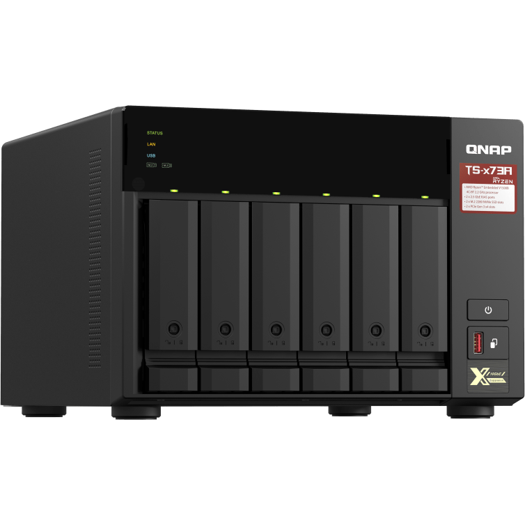 Сетевое хранилище (NAS) QNAP TS-673A-8G - фото 2