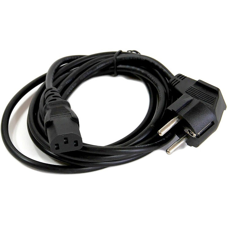 Кабель питания Schuko - C13, 1.8м, VCOM CE021-CU0.5-1.8M