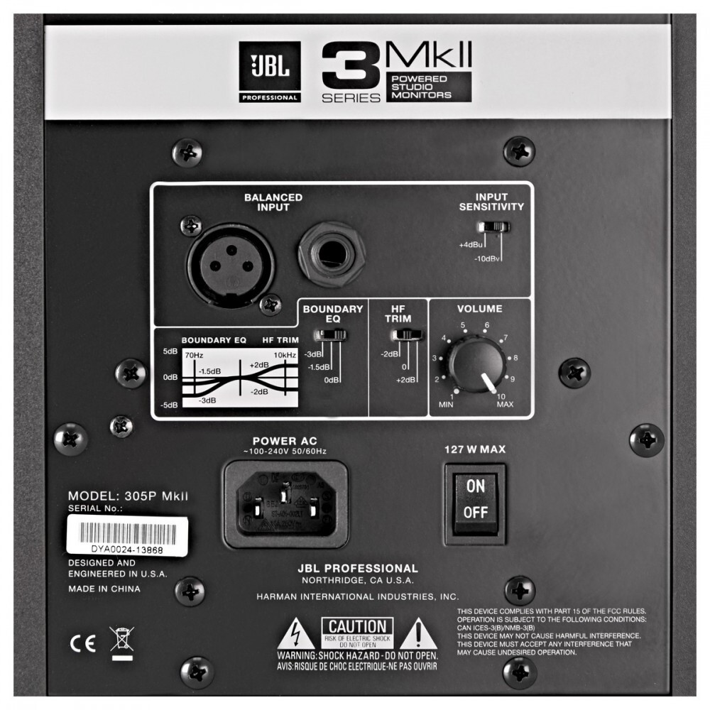 Колонки JBL 305P MKII Black - 305PMKII-EU - фото 5