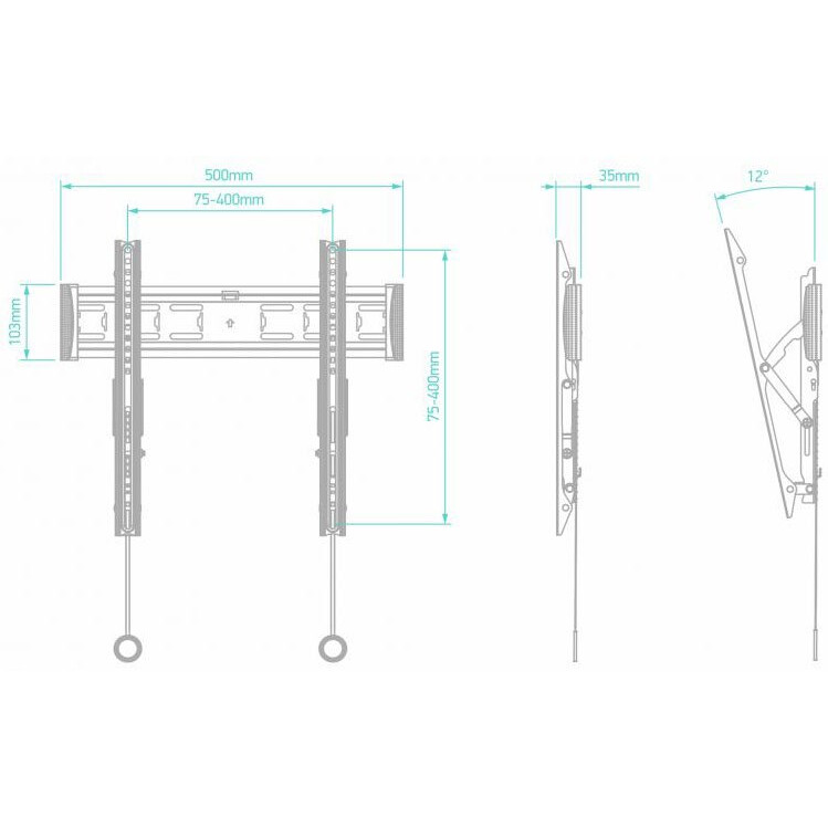 Кронштейн Onkron TM5 Black - TM5-B - фото 2