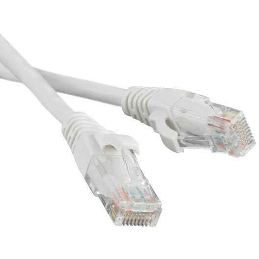 Патч-корд Hyperline PC-LPM-UTP-RJ45-RJ45-C5e-0.15M-LSZH-WH, 0.15м