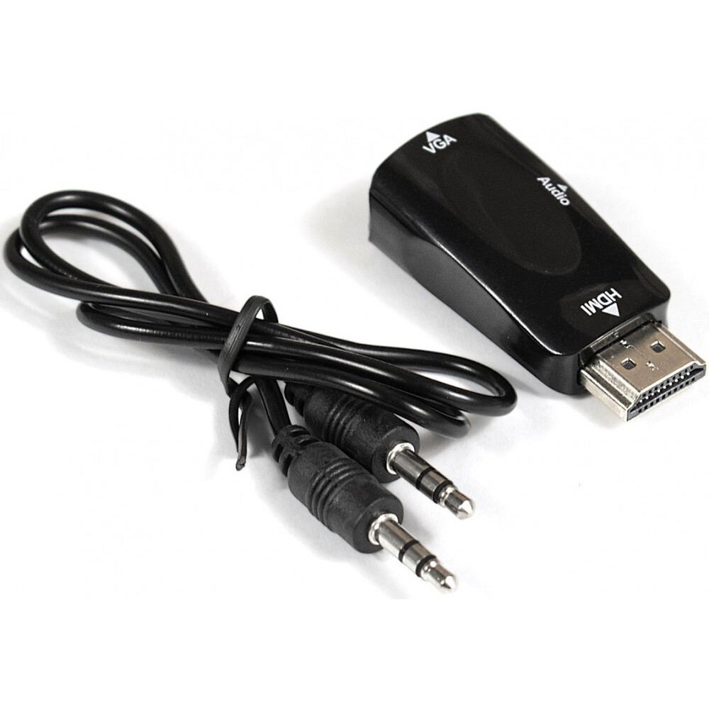 Переходник HDMI (M) - VGA (F), ExeGate EX-HDMIM-VGAF-C