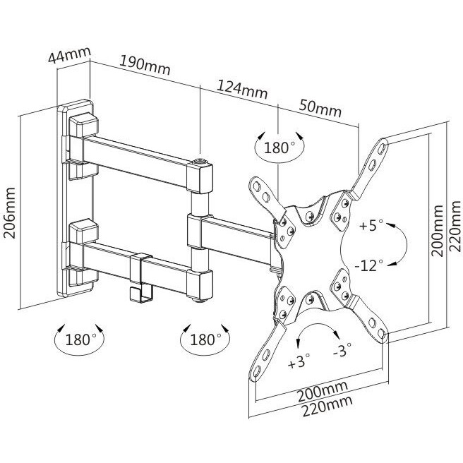 Кронштейн Digis DSM-2123 Black - фото 3