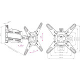 Кронштейн Kromax ATLANTIS-40 White