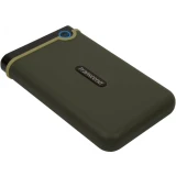 Внешний жёсткий диск 1Tb Transcend StoreJet 25M3 Military Green (TS1TSJ25M3G)