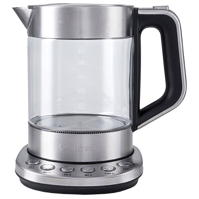 Чайник Kitfort KT-616 Silver/Black - КТ-616 - фото 3