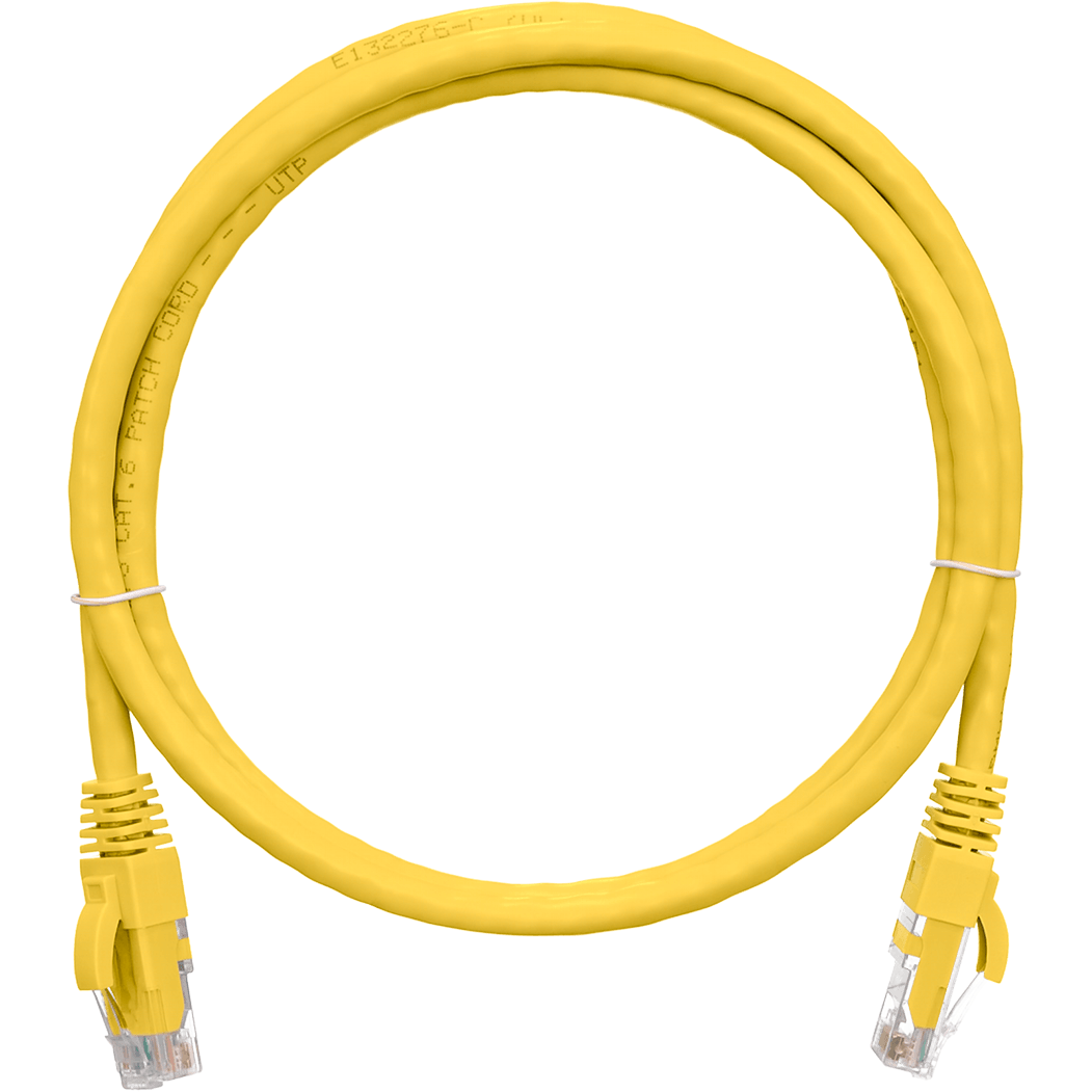 Патч-корд NIKOMAX NMC-PC4UE55B-001-C-YL, 0.15м