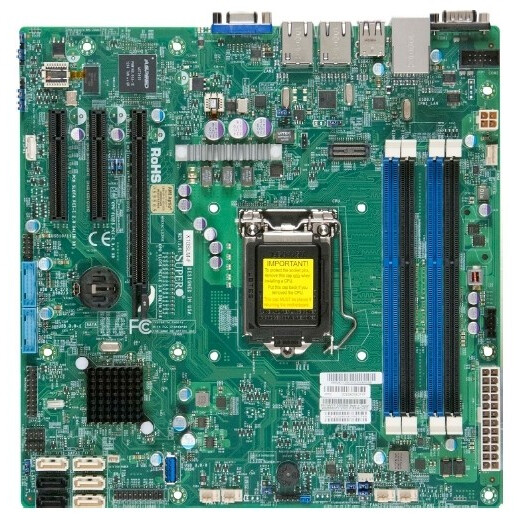 Серверная материнская плата SuperMicro X10SLM-F-B