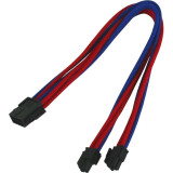 Кабель удлинительный 8-pin EPS - 4+4-pin EPS, 0.3м, Nanoxia NX8PV3EBR