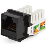 Вставка RJ-45 Hyperline KJNE-8P8C-C5e-90-BK