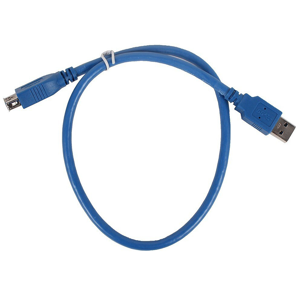 Кабель удлинительный USB A (M) - USB A (F), 0.5м, VCOM VUS7065-0.5M