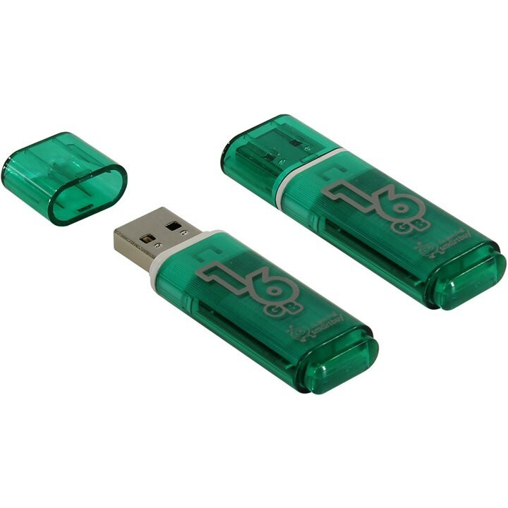 USB Flash накопитель 16GB SmartBuy Glossy Green (SB16GBGS-G)