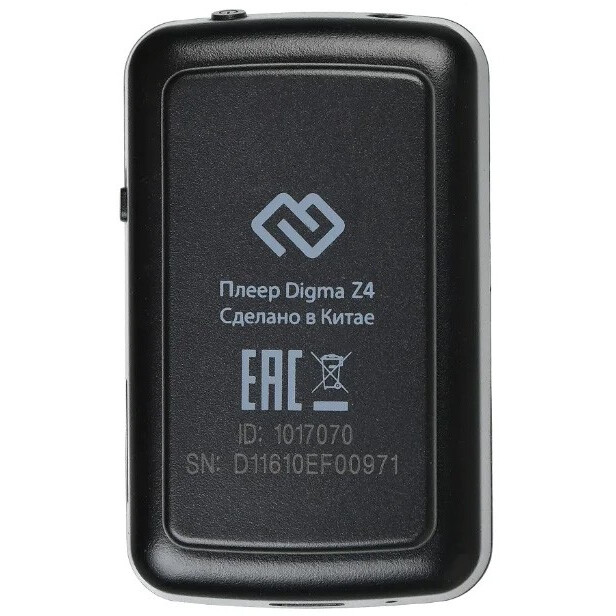 Портативный плеер Digma Z4 16Gb Black - фото 2