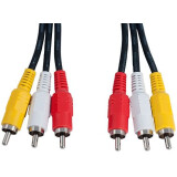 Кабель 3x RCA (M) - 3x RCA (M), 2м, Perfeo R3101