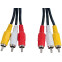 Кабель 3x RCA (M) - 3x RCA (M), 2м, Perfeo R3101