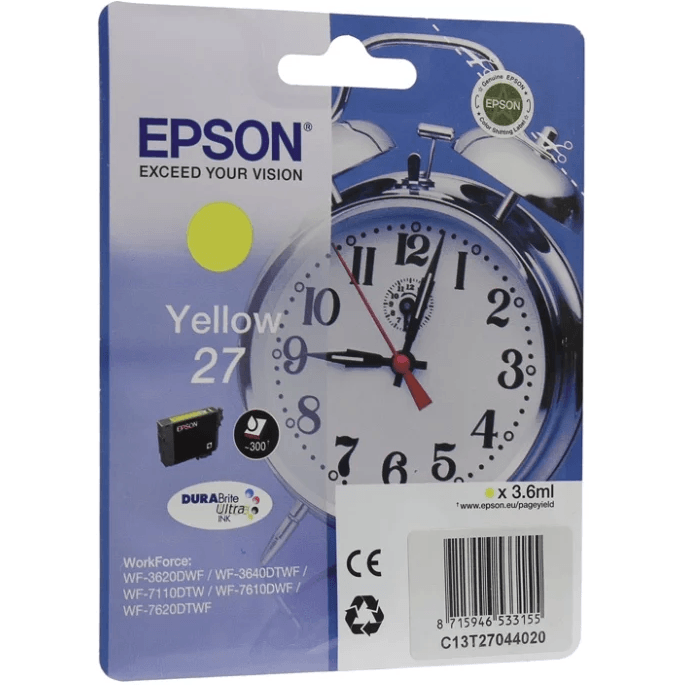 Картридж Epson C13T27044020 Yellow