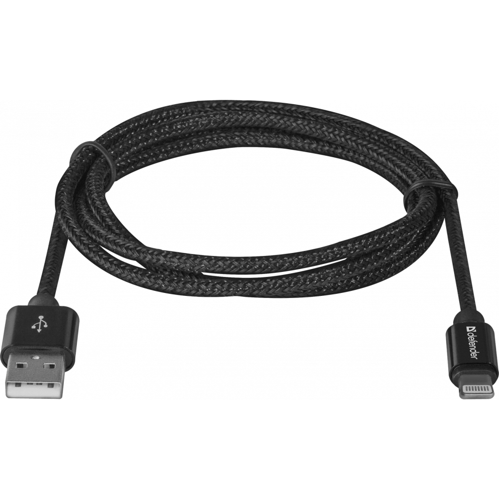 Кабель USB - Lightning, 1м, Defender ACH01-03T PRO (87808) - фото 2