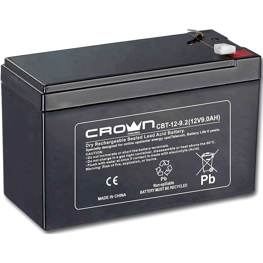 Аккумуляторная батарея Crown CBT-12-9.2