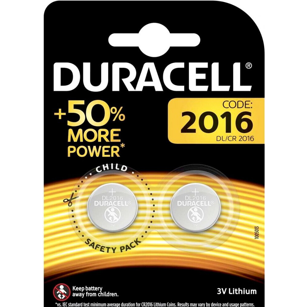 Батарейка Duracell (CR2016, 2 шт.)