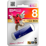 USB Flash накопитель 8Gb Silicon Power Blaze B05 Blue (SP008GBUF3B05V1D)