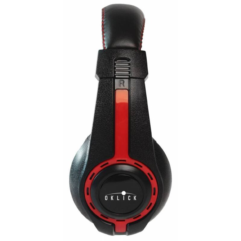 Гарнитура Oklick HS-L200 Black/Red - фото 4