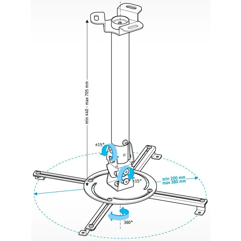 Кронштейн Holder PR-104-W White - фото 2
