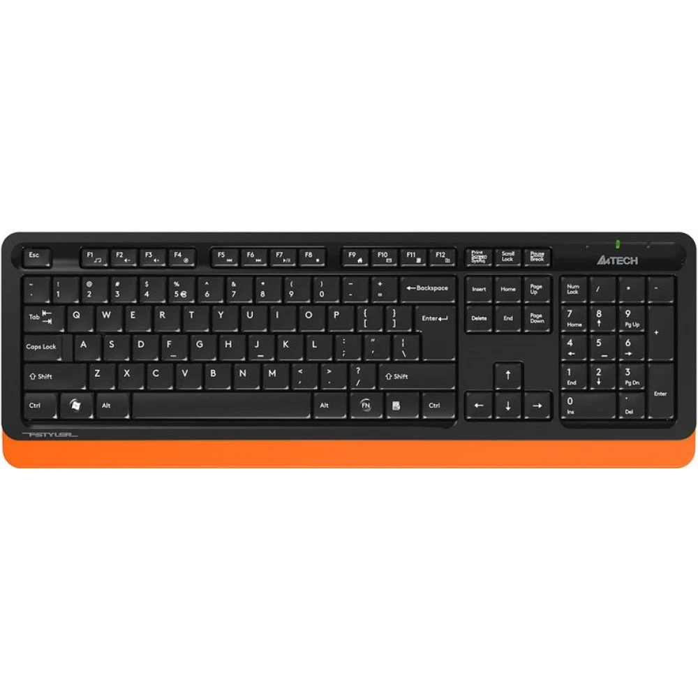 Клавиатура + мышь A4Tech Fstyler FG1010 Black/Orange - фото 2