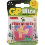 Батарейка GP 15AUGL Ultra Alkaline (AA, 4 шт.) (15AUGL-2CR4)