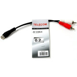 Разветвитель 1x RCA (F) - 2x RCA (M), Telecom TAV4355-0.2M