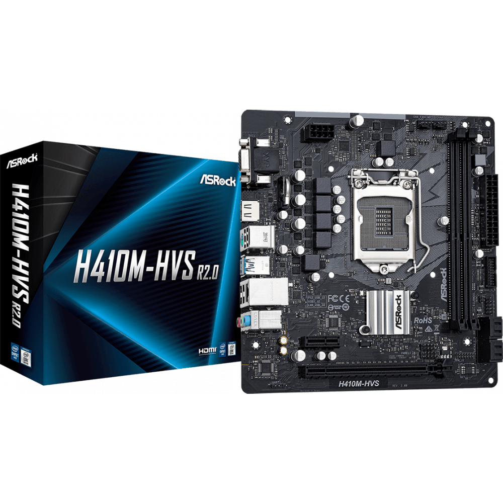 Материнская плата ASRock H410M-HVS R2.0 - фото 4
