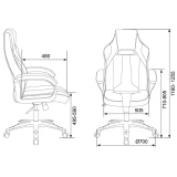 Игровое кресло Бюрократ Viking 2 AERO Blue (VIKING 2 AERO BLUE)