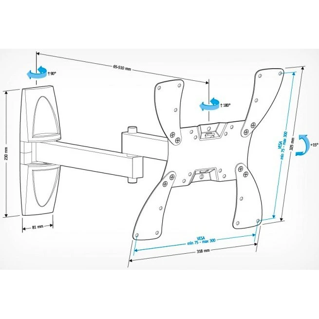 Кронштейн Holder LCDS-5046 Black - фото 2