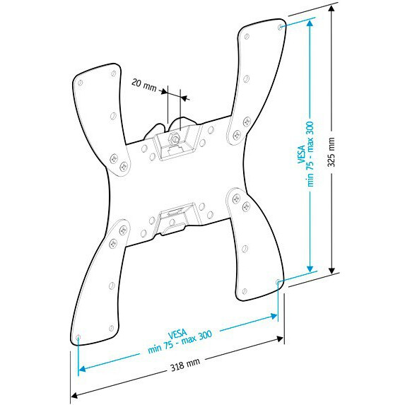Кронштейн Holder LCDS-5057 Black - фото 2