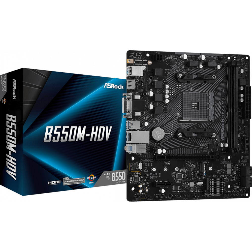 Материнская плата ASRock B550M-HDV - фото 4