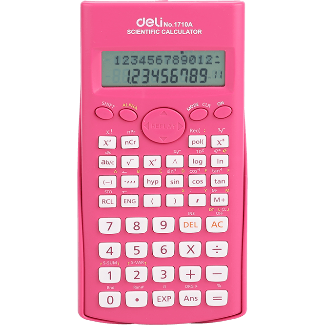 Калькулятор Deli E1710A Red