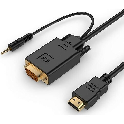 Кабель HDMI (M) - VGA (M), 10м, Gembird A-HDMI-VGA-03-10M - фото 2