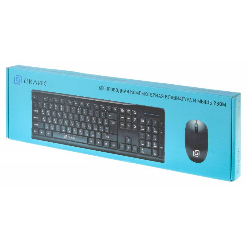 Клавиатура + мышь Oklick 230M Black - 412900 - фото 3