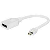 Переходник Mini DisplayPort (M) - DisplayPort (F), Gembird A-mDPM-DPF-001-W