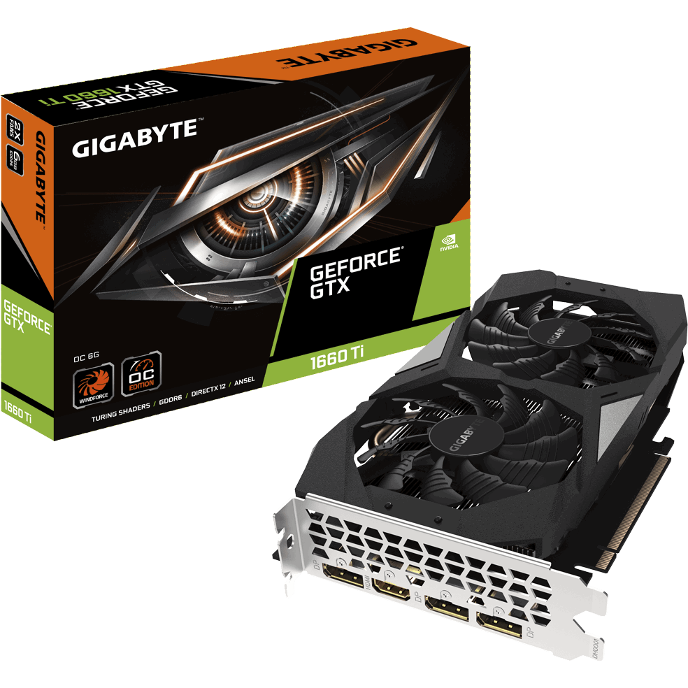 Видеокарта NVIDIA GeForce GTX 1660 Ti Gigabyte 6Gb (GV-N166TOC-6GD) - фото 6