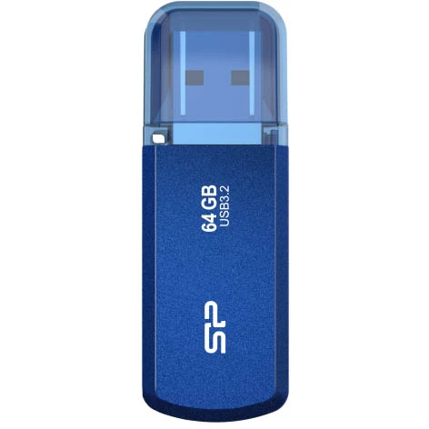 USB Flash накопитель 64Gb Silicon Power Helios 202 Blue (SP064GBUF3202V1B)