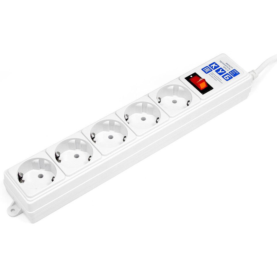 Сетевой фильтр Power Cube SPG-B-0.5М 0.5m White