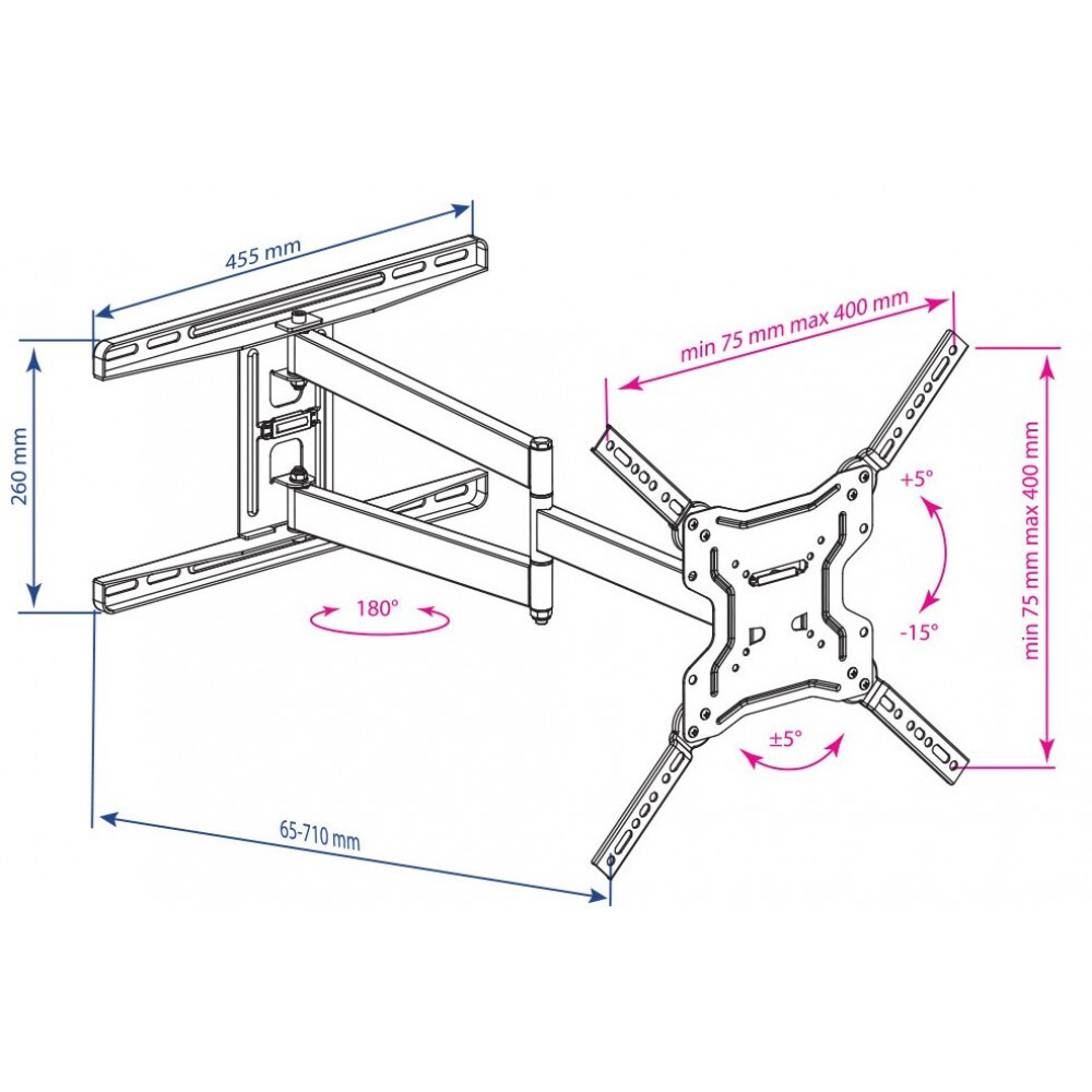 Кронштейн Kromax DIX-19 Black - фото 3